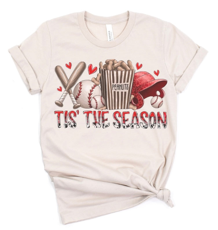 Tis' the season baseball tee