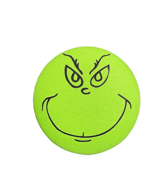 Grinch face badge topper